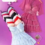 موديل بيبي دول قصير شيفون كود 1007