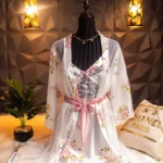 موديل صباحية قصير مشجر كود 4113