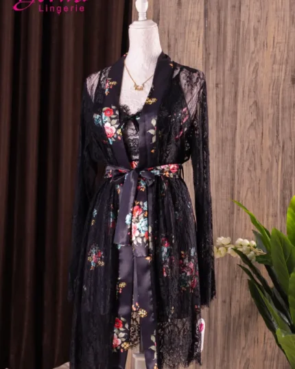 موديل قميص بروب قصير اسود كود 4123